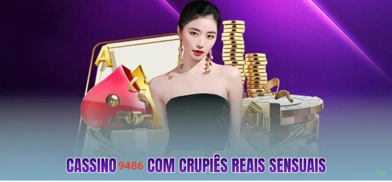 Imagem promocional do cassino online da 73h mostrando jogos ao vivo